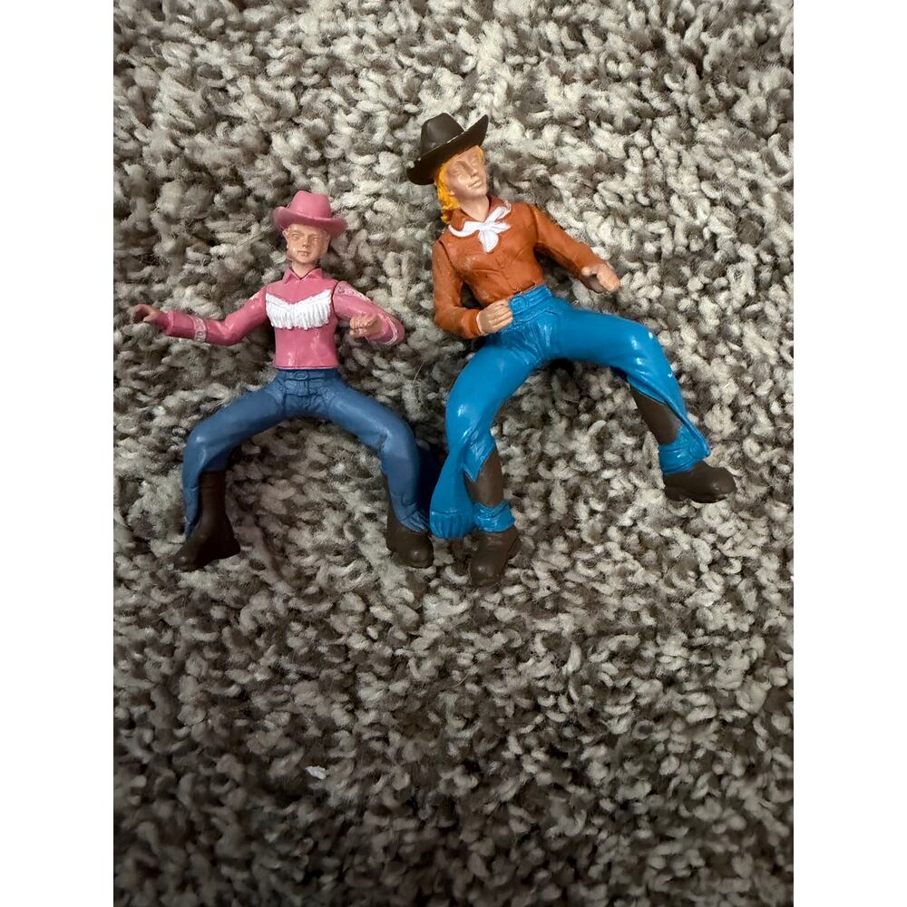 Small Western Cowboy & Cowgirl Toy Figures